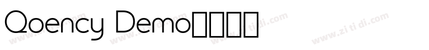 Qoency Demo字体转换